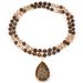 Sugar Cube Crystal 8mm Round Beads Tiger Eye Stone Ted Stone Natural Semi Precious Stone Sweater Chain Necklace Handmade_ipsvogv.com