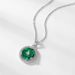 new Geometric Cultured Emerald Retro Pendant S925 Silver Full Of Colored Gemstone Clavicle Pendant Fashion_ipsvogv.com