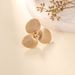 Statement Jewelry Exaggerated Gold Texture Shell Flower Necklace Earrings Ring Set Decorations_ipsvogv.com