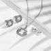 New 304 Stainless Steel Bear Gold Wreath Oiled Temperament Fashion Bear Female Necklace Set_ipsvogv.com