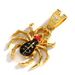 Halloween Spider Oil Alloy Pendant Exaggerated Personality Men Hip Hop Fried Dough Twists Chain Necklace_ipsvogv.com