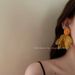 Unisex French Yellow Chiffon Flower Earrings Retro Fairy Temperament Exaggerated Holiday Style Niche Design Earrings Earrings_ipsvogv.com
