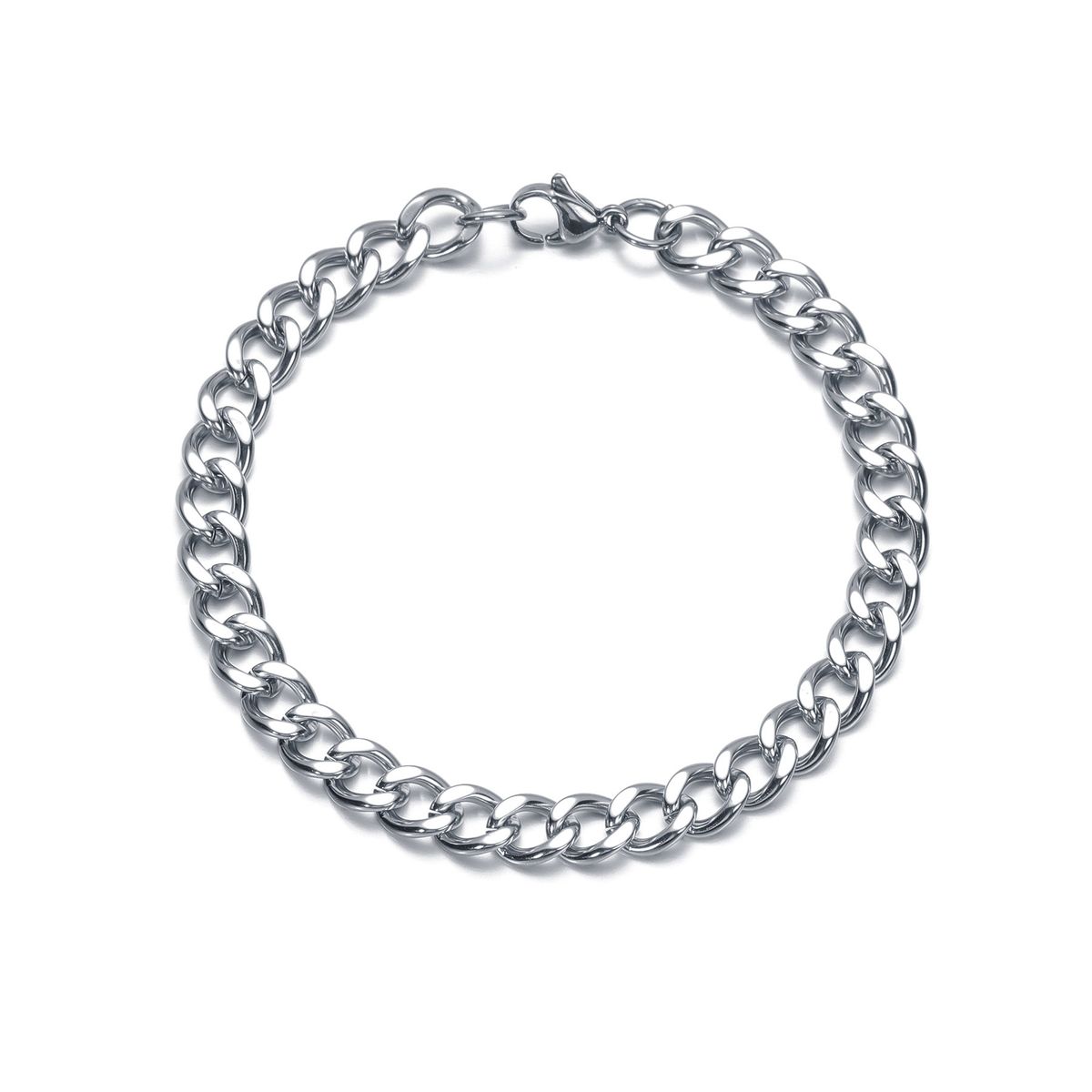 24 New Hip-Hop Style Titanium Steel Cuban Chain Bracelet Xiyin Hot Sale_ipsvogv.com