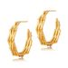 Women's Jewelry Large Size Personalized Metal Earrings High Grade Plain Ring Multi Layer C Shaped Superposition Design Modern Style Women's Popular_ipsvogv.com