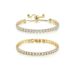 Fashion 4mm Zircon Bracelet Pull Out Adjustable Length Bracelet Combination Set All Match Tennis Chain_ipsvogv.com