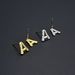 Women’s Jewelry Set Fashion Color Preservation Simple Forest Series A Letter Earrings Gold And Silver Female Earrings Ins Style Sweet And Romantic_ipsvogv.com