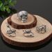 Hot Selling Jewelry: Skull Octopus Exaggerated Punk Snake Ring Set Of 4 Rings_ipsvogv.com