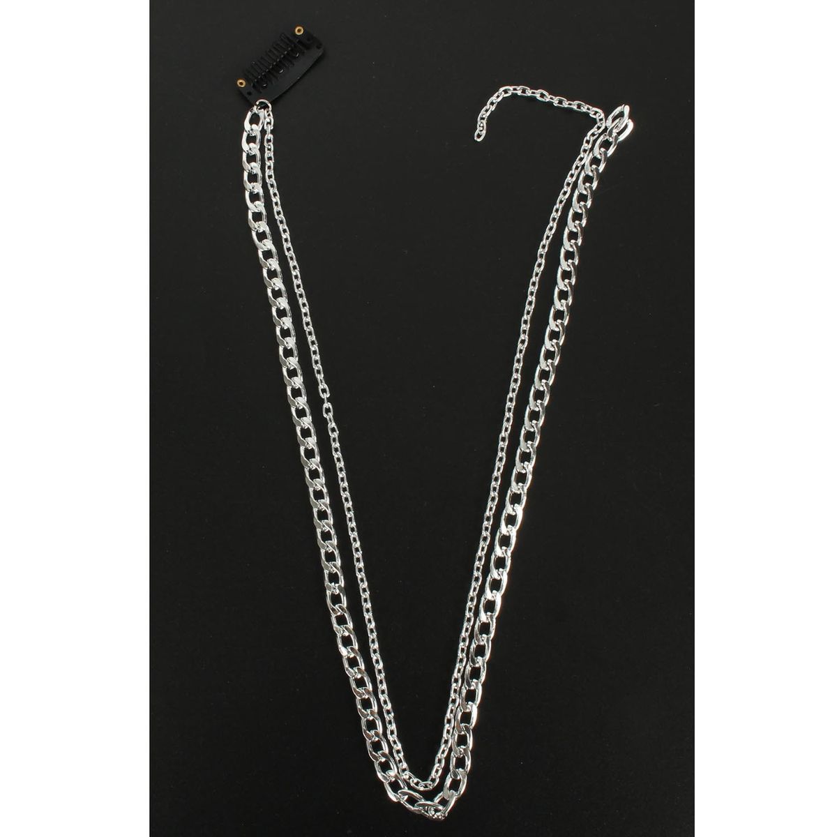 Wig extension chain silver plated tassel hair chainheaddress head chain BB clip hair accessories_ipsvogv.com