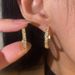 Cao Shi's Korean Version Of Fashionable Hot Selling With X-letter Cross Design Ear Buckle And Micro Inlaid Zircon_ipsvogv.com