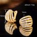 Cao Shi's High-end Ear Buckle Fashionable Lines, Multi-layered With Dense Inlay, Creative Hollow Design Earrings_ipsvogv.com