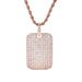 Unisex Hot Sale Military Brand Full Diamond Pendant Micro Inlaid Zircon Square Brand Hip Hop Pendant Trendy Hip Hop Jewelry_ipsvogv.com