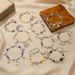 Hot Girl Punk Style Hollow Five Pointed Star Star Moon Sun Cat Bracelet Couple Girlfriends Bracelet_ipsvogv.com