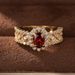 Cao Shi European Han Light Luxury Personalized Women's Inlaid Zircon Fashion Single Ring Art Exotic Jewelry_ipsvogv.com