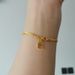 【Jinyun Ring】Gold Cuban Chain Bracelet For Women Pendant Gold Ingot Zodiac Year Jewelry Wealth_ipsvogv.com