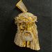 Hip-Hop Versatile Accessories Alloy Gold-Plated Diamond-Studded Old Man Pendant Braided Necklace_ipsvogv.com