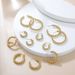 Women’s Jewelry Set Fashion Simple Temperament Versatile Personality Earrings Retro Twisted Copper Plated Ear Buckle Ear Ring Female Earrings_ipsvogv.com