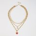 N8772 Multi layered Layered Necklace for Women Octagonal Star Drop Oil Love Element Neckchain Elegance Geometric Collar_ipsvogv.com