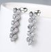 Unisex full diamond earrings for women, platinum plated zircon bridal engagement earrings,popular earrings_ipsvogv.com