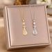 Fashionable Chinese Style Pipa Titanium Steel Necklace, Women's Micro Inlaid Zircon Instrument Shaped Pendant, Light_ipsvogv.com