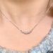 S Pure Silver Broken Diamond Smiling Zircon Necklace For Women, With A Simple And Versatile Design, Collarbone Chain,_ipsvogv.com