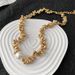Clavicle Chain, Broken Silver, Irregular Necklace, Niche Geometric Pearl Necklace_ipsvogv.com