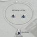 Korean Style Geometric Inlaid Crystal Ladies Necklace Set Versatile Niche Full Diamond Series Earrings Jewelry_ipsvogv.com