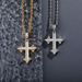 T Square Diamond With Thorn Retro Cross Hip Hop Pendant Necklace Men And Women Fashion Trend Jewelry_ipsvogv.com