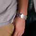Men's Jewelry Personalized Fashion Titanium Steel Cross Double Row Retro Stainless Steel Denim Bracelet_ipsvogv.com