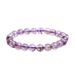 Natural Amethyst Ace Single Circle Round Bead Ice Seed Clear And Simple Fashion Women's Bracelet Jewelry_ipsvogv.com