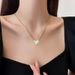 Whole Body 【 Titanium Steel 】 Love Fritillaria Minimalist Gold Necklace In The Furnace For Women's Ins Mesh Red 【 】_ipsvogv.com