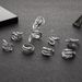 New American Drama Medusa Girl Snake Shaped Eagle Claw Octopus 8-piece Set Ring_ipsvogv.com