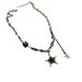 Men’s Jewelry Set Fashion Black Star Stitching Necklace High End Niche Design Personality Hip Hop Style Fashionable And Versatile Clavicle Chain_ipsvogv.com