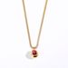 Meichen New Fashionable Spherical Crystal Pendant Necklace Titanium Steel Women's Chain Network Red Neckchain_ipsvogv.com