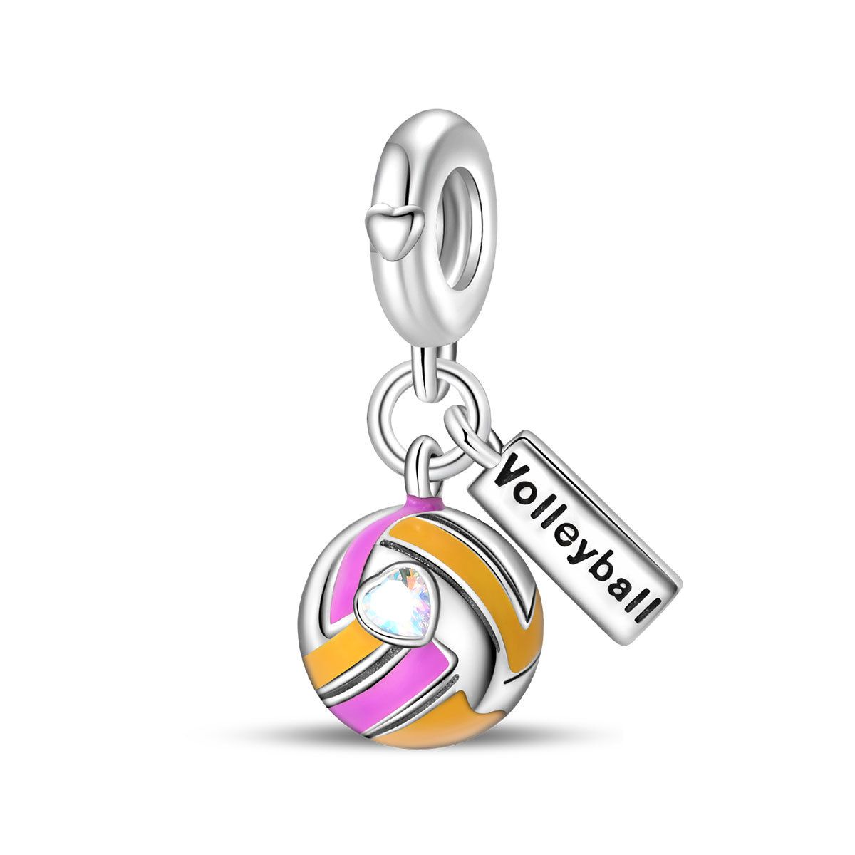 Women's Jewelry Summer Holiday Style Sunshine Beach Castle Sports Beads Pendant DIY Jewelry Bracelet Accessories Copper Plated Silver_ipsvogv.com