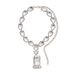 Light luxury style diamond-encrusted water drop square necklace exaggerated niche temperament high-grade collarbone necklace_ipsvogv.com