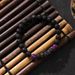 Fashion micro inlaid zircon crown volcanic stone beaded bracelet retro men's hand jewelry_ipsvogv.com