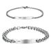 DIY Personalized Engraved Titanium Steel Couple High-Quality Curved Tag Bracelet For Women_ipsvogv.com