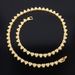 Unisex 6mm Heart Shaped Simple Diamond Necklace Men And Women Hip Hop Neck Chain Clavicle Chain_ipsvogv.com