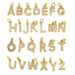 Women's Jewelry Exquisite And Simple Micro Inlaid Zircon English 26 Letter Pendant Necklace 14k Gold Color Preserving Pendant DIY Jewelry Accessories_ipsvogv.com