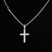 Full Diamond Cross Men, Trendy Street Style Twist Chain, Rap Hip-Hop Alloy Necklace For Men And Women_ipsvogv.com