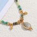 Colored Natural Stone Handmade Bead Necklace, Bohemian Style, Light Luxury Temperament, Fashionable Collarbone Chain_ipsvogv.com