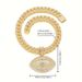 Alloy Full Diamond Men's Pendant Hip-Hop Style Personality Creative Devil's Eye Cuban Necklace_ipsvogv.com