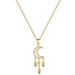 Steel 【 Titanium 】 Dreamnet Tassel Light Luxury Temperament Gorgeous Full Diamond Necklace Women's Versatile Collarbone 【 】_ipsvogv.com