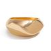 Exaggerated Metal Smooth Wide Bracelet Fashionable Striking Pattern With Sectional Spring Buckle Bracelet_ipsvogv.com