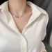 LOVE Letter Square Necklace No Fading Stainless Steel Clavicle Chain Women's Niche Simple Jewelry Snake Necklace Chain_ipsvogv.com