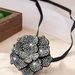 Jewelry Full Diamond Choker Flower Collar Simple Ribbon Multi-layer Tassel Necklace_ipsvogv.com