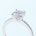 Classic Simple Moissanite Ring S925 Silver Inlaid Colored Diamond Engagement Ring_ipsvogv.com