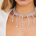 fashion multi-layer tassel necklace shiny bohemian full diamond necklace female beach jewelry_ipsvogv.com