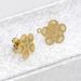 304 Stainless Steel Gold Floral Pattern DIY Handmade Earring Accessories_ipsvogv.com