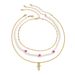 Jewelry Creative Small Mushroom Woven Flower For Women's Countryside Pearl Thin Chain Multi-layer Necklace_ipsvogv.com